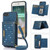 Three-fold RFID Leather Phone Case with Lanyard