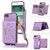 Three-fold RFID Leather Phone Case with Lanyard