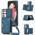 Three-fold RFID Leather Phone Case with Lanyard