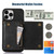 Three-fold RFID Leather Phone Case with Lanyard