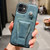 Side Leather Rotation Card Holder Phone Case