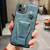 Side Leather Rotation Card Holder Phone Case