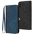 Side Buckle Double Fold Hand Strap Leather Phone Case