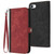 Side Buckle Double Fold Hand Strap Leather Phone Case