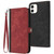 Side Buckle Double Fold Hand Strap Leather Phone Case