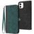 Side Buckle Double Fold Hand Strap Leather Phone Case