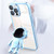 Electroplating PC Astronaut Holder Phone Case with Lens Film