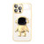 Electroplating PC Astronaut Holder Phone Case with Lens Film