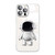 Electroplating PC Astronaut Holder Phone Case with Lens Film