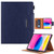 Solid Color Metal Buckle Leather Smart Tablet Case