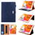 Solid Color Small Metal Buckle Leather Smart Tablet Case