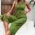 V-neck Temperament Commute Waist Slimming One-piece Trousers
