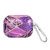 Electroplate Marble Pattern Wireless Earphone Protective Case with Hook