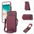 Rhombic Texture RFID Phone Case with Lanyard & Mirror