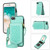 Rhombic Texture RFID Phone Case with Lanyard & Mirror