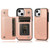 Double Buckle Mandala Leather Wallet Back Cover Phone Case