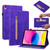 Skin Feel Solid Color Zipper Leather Tablet Case