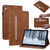 Skin Feel Solid Color Zipper Leather Tablet Case