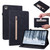 Skin Feel Solid Color Zipper Leather Tablet Case