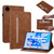 Skin Feel Solid Color Zipper Leather Tablet Case