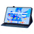 Skin Feel Solid Color Zipper Leather Tablet Case