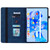 Skin Feel Solid Color Zipper Leather Tablet Case