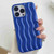 Varnishing 3D Water Wave Texture Phone Case