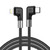 A9 30W USB-C/Type-C to 8 Pin Double Elbow Data Cable