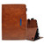 Suede Cross Texture Magnetic Clasp Leather Tablet Case