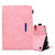 Suede Cross Texture Magnetic Clasp Leather Tablet Case