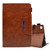 Suede Cross Texture Magnetic Clasp Leather Tablet Case