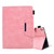 Suede Cross Texture Magnetic Clasp Leather Tablet Case