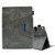 Suede Cross Texture Magnetic Clasp Leather Tablet Case