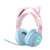 T25 RGB Stereo Cat Ear Bluetooth Wireless Headphones with Detachable Microphone