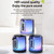 T&G TG376 Outdoor Portable LED Light RGB Multicolor Wireless Bluetooth Speaker Subwoofer