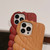 Wood Grain Shell Shape TPU Phone Case