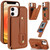 Wristband Vertical Flip Wallet Back Cover Phone Case