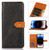 KHAZNEH Dual-color Cowhide Texture Flip Leather Phone Case