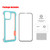 ENKAY Frameless Hollow PC Case + Glass Film for iPhone 13