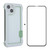 ENKAY Frameless Hollow PC Case + Glass Film for iPhone 13