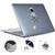 For MacBook Pro 16.2 A2485 ENKAY Hat-Prince 3 in 1 Spaceman Pattern Laotop Protective Crystal Case with TPU Keyboard Film / Anti-dust Plugs