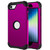 For iPhone SE 2020 Silicone + PC Three-piece Anti-drop Mobile Phone Protection Bback Cover
