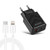 LZ-715 20W PD + QC 3.0 Dual Ports Fast Charging Travel Charger with USB-C / Type-C to 8 Pin Data Cable, EU Plug