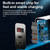 F002C QC3.0 USB + USB 2.0 LED Digital Display Fast Charger with USB to 8 Pin Data Cable, US Plug