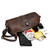 Horse Leather Round Barrel Genuine Leather Shoulder Men's Messenger Bag