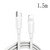 PD20W USB-C / Type-C to 8 Pin PD Fast Charging Sync Data Cable for iPhone 13 / 12 Series