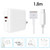 A6 PD 65W USB-C / Type-C + QC3.0 USB Laptop Adapter + 1.8m USB-C / Type-C to MagSafe 2 / T Data Cable Set for MacBook Series,