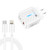 PD03 20W PD3.0 + QC3.0 USB Charger with Type-C to 8 Pin Data Cable, US Plug