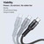 XJ-78 66W 6A 3 in 1 USB to 8 Pin + Type-C + Micro USB Super Flash Charging Cable, Length: 1.2m
