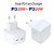 SDC-40W Dual PD USB-C / Type-C Ports Charger with Type-C to 8 Pin Data Cable, EU Plug